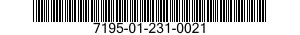 7195-01-231-0021  7195012310021 012310021