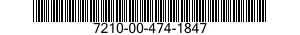 7210-00-474-1847  7210004741847 004741847