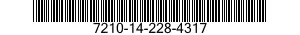 7210-14-228-4317  7210142284317 142284317