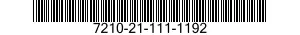 7210-21-111-1192  7210211111192 211111192