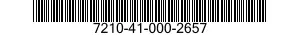 7210-41-000-2657 MATTRESS,BED 7210410002657 410002657