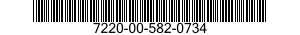 7220-00-582-0734  7220005820734 005820734