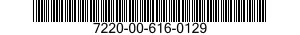 7220-00-616-0129  7220006160129 006160129