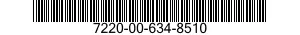 7220-00-634-8510  7220006348510 006348510