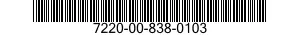 7220-00-838-0103  7220008380103 008380103