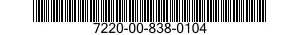 7220-00-838-0104  7220008380104 008380104