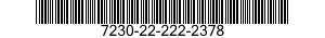 7230-22-222-2378 CURTAIN,DOORWAY 7230222222378 222222378
