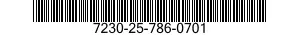 7230-25-786-0701  7230257860701 257860701