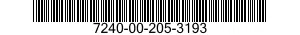7240-00-205-3193  7240002053193 002053193