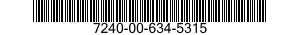 7240-00-634-5315  7240006345315 006345315