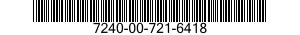 7240-00-721-6418  7240007216418 007216418