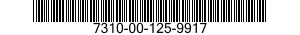 7310-00-125-9917  7310001259917 001259917