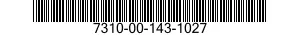 7310-00-143-1027  7310001431027 001431027
