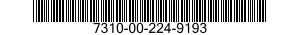 7310-00-224-9193  7310002249193 002249193