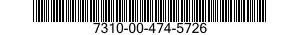 7310-00-474-5726  7310004745726 004745726