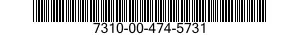 7310-00-474-5731  7310004745731 004745731