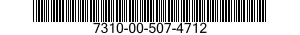7310-00-507-4712 BRACKET AND RECEPTACLE 7310005074712 005074712