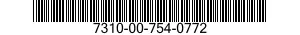 7310-00-754-0772  7310007540772 007540772