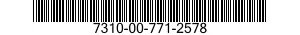 7310-00-771-2578  7310007712578 007712578