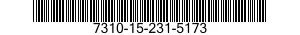 7310-15-231-5173 COPERTURA TRAVERSA 7310152315173 152315173
