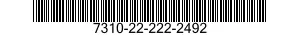 7310-22-222-2492  7310222222492 222222492