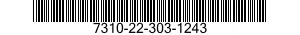 7310-22-303-1243  7310223031243 223031243