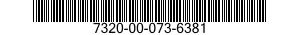 7320-00-073-6381  7320000736381 000736381