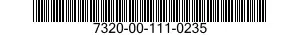 7320-00-111-0235  7320001110235 001110235