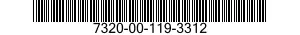7320-00-119-3312  7320001193312 001193312