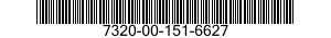 7320-00-151-6627  7320001516627 001516627