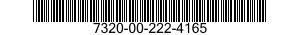7320-00-222-4165  7320002224165 002224165