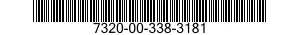7320-00-338-3181  7320003383181 003383181