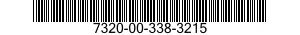 7320-00-338-3215  7320003383215 003383215