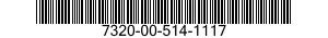 7320-00-514-1117  7320005141117 005141117