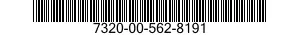 7320-00-562-8191  7320005628191 005628191