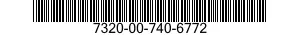 7320-00-740-6772  7320007406772 007406772