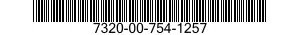 7320-00-754-1257  7320007541257 007541257