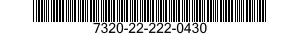 7320-22-222-0430  7320222220430 222220430
