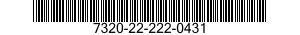 7320-22-222-0431  7320222220431 222220431