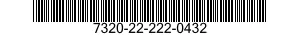 7320-22-222-0432  7320222220432 222220432