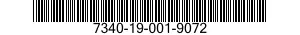 7340-19-001-9072 FORK,TABLE 7340190019072 190019072