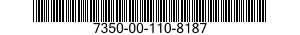 7350-00-110-8187  7350001108187 001108187