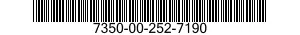 7350-00-252-7190 PLATTER,FOOD SERVING 7350002527190 002527190