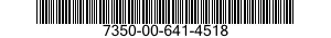 7350-00-641-4518 CUP,DISPOSABLE 7350006414518 006414518