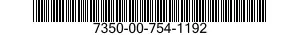 7350-00-754-1192  7350007541192 007541192
