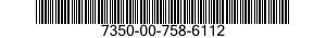 7350-00-758-6112  7350007586112 007586112