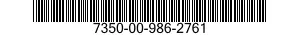 7350-00-986-2761  7350009862761 009862761