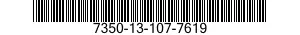 7350-13-107-7619  7350131077619 131077619
