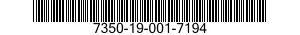 7350-19-001-7194 PLATE,EATING 7350190017194 190017194