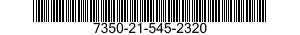 7350-21-545-2320  7350215452320 215452320